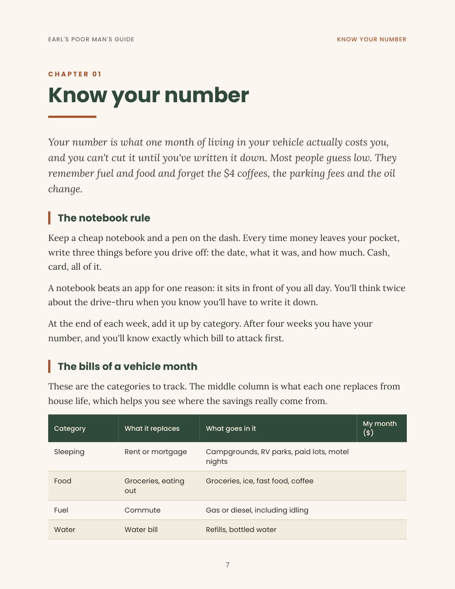 Chapter 1 opening page, Know your number